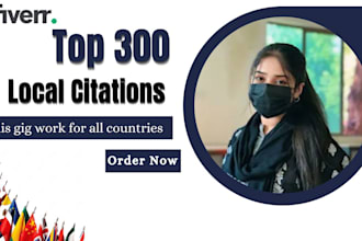 do 350 local citations and directories for any country