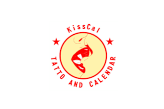 design branding unique kiss cal tattoo logo