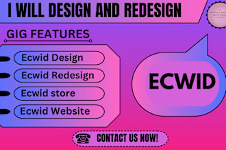 do website design, ecwid store design and ecwid redesign