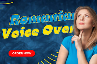 record a professional romanian female voiceover for your project
