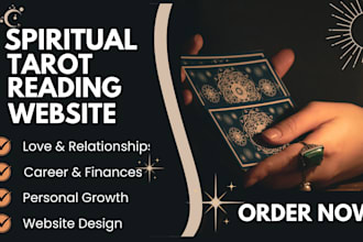 design spiritual tarot reading website psychic reading astrology reiki website