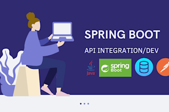 develop restful web services or API in java spring boot