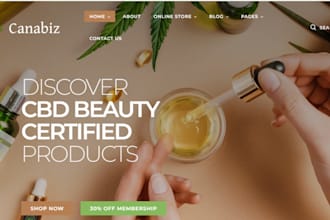 build cbd website hemp tobaco medical cannabis website marijuana website