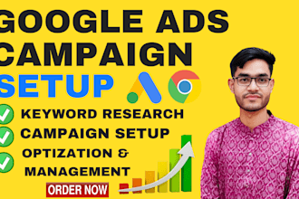 professional google ads campaign setup  management