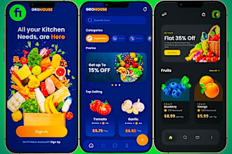 build grocery app, food delivery app, pharmacy app, shopping app