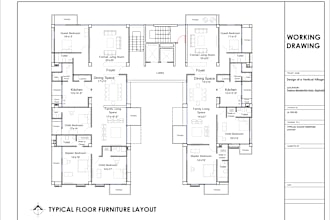 draw architectural and construction drawings, blueprints in autocad