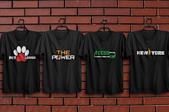 do minimalist, trendy custom hoodies t shirt design for you