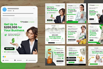 design instagram, facebook posts and ad creatives