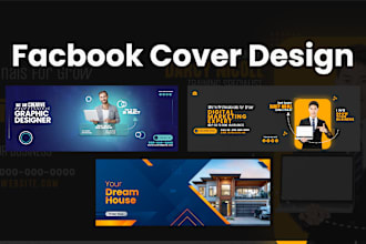 design facebook cover, youtube, twitter linked banner