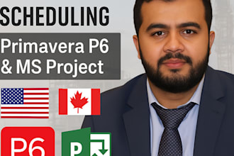 do construction scheduling using primavera p6 and ms project