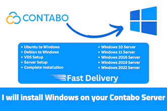 install windows on contabo vps or vds server