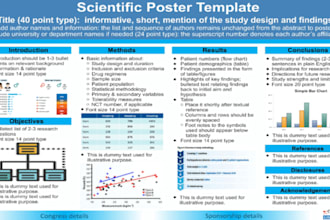 make professional research scientific poster for you