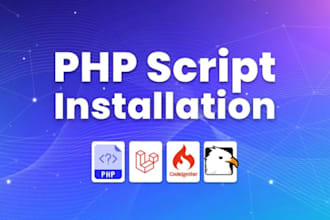 install and configure any PHP script codecanyon