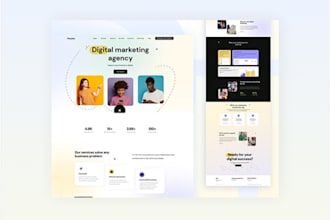 do landing page  UI design