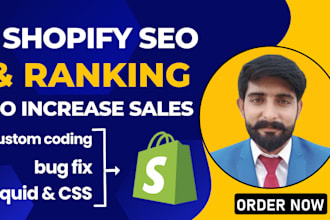 fix css liquid custom coding bugs and shopify seo to rank high