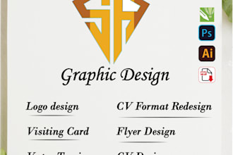 design CV, redesign CV and design a vector logo