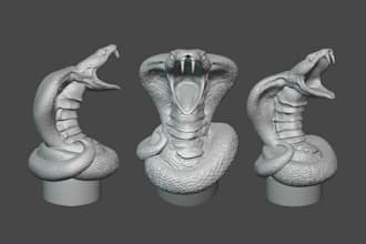create custom 3d sculpted animal models ready to 3d print