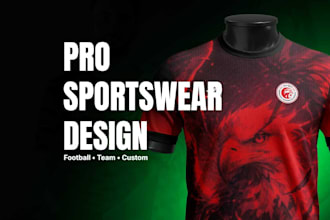 design custom sportswear, football jersey, and team uniform