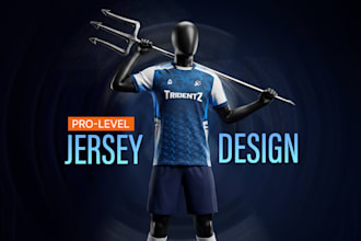 design a professional custom football or soccer jersey