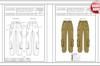 make clothing tech pack for garment