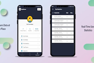 develop fantasy app, fantasy sport app, tournament app, website