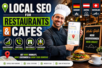 seo for restaurants, cafes in germany austria switzerland
