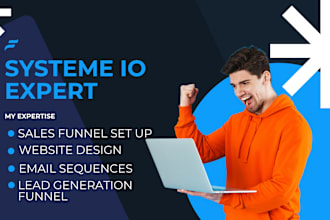 design systeme io sales funnel and landing page