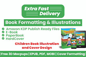 do children book formatting and layout design for kdp and ingramspark