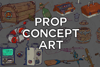 create scifi or fantasy prop concept art
