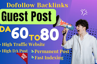 write, publish guest post articles permanent SEO backlink