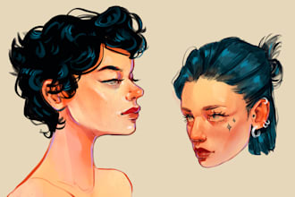 create your portrait in unique style
