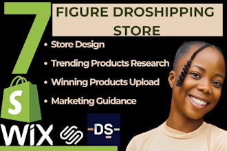 create winning shopify wix squrespace dropshipping store bigcommerce ebay store