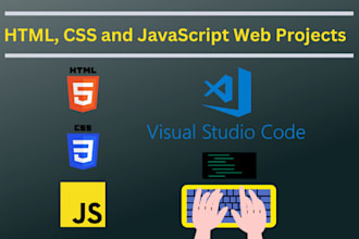 create web projects in HTML, CSS, and javascript