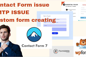 create or fix contact form, wordpress forms, custom forms, SMTP