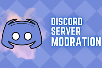 be your discord admin, mod, community manager, and chatter