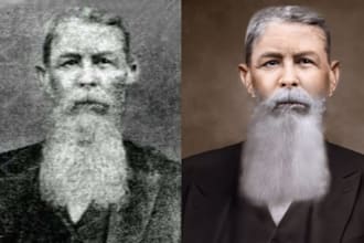 do old photo restoration and photo enhance