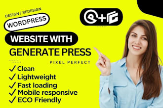 create professional wordpress website with generatepress and generateblocks