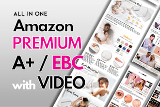 design premium ebc a plus design for amazon listing with SEO copywriting