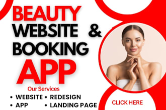 design body care website facial care, beauty product website and app