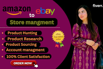 do amazon to  ebay store mange on percentage base