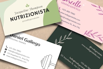 create custom business cards for your brand