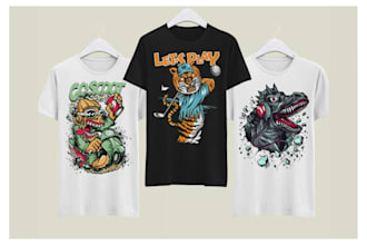 create an awesome custom typographic t shirt design for you