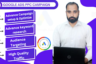 setup,optimize and manage your google ads PPC campaign