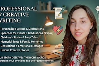 write creative content, personalized stories and emotional texts
