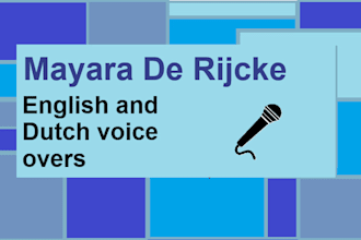 do a young female voice over for you
