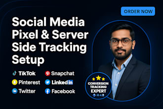 setup tiktok, meta, linkedin, snapchat, pinterest pixel conversion api via gtm
