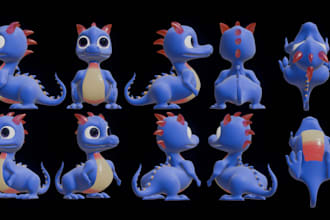 create game ready characters with textures and animation
