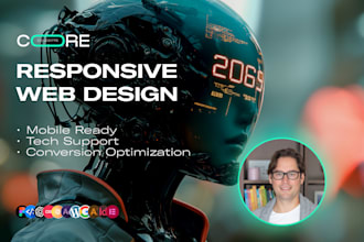 web design and build a wordpress responsive website