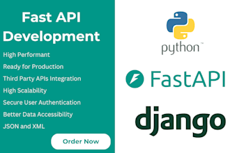 develop backend apis using fast API, python