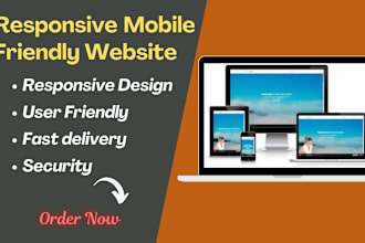 make your website fully responsive and mobile friendly